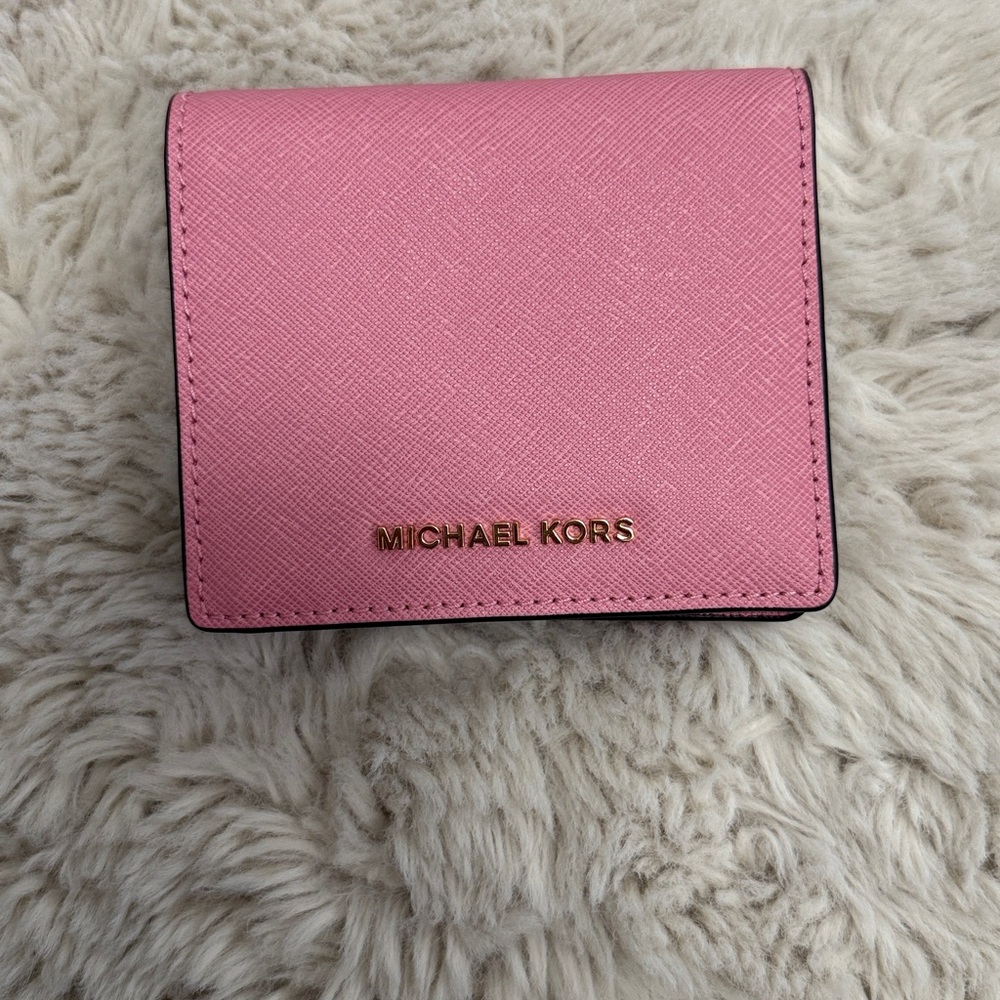 ✨Michael Kors Pink Pebbled Leather Bifold Wallet✨ - Picture 13 of 13